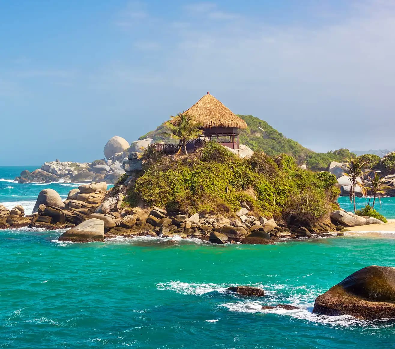Tayrona National Park coastline near Santa Marta, Colombia